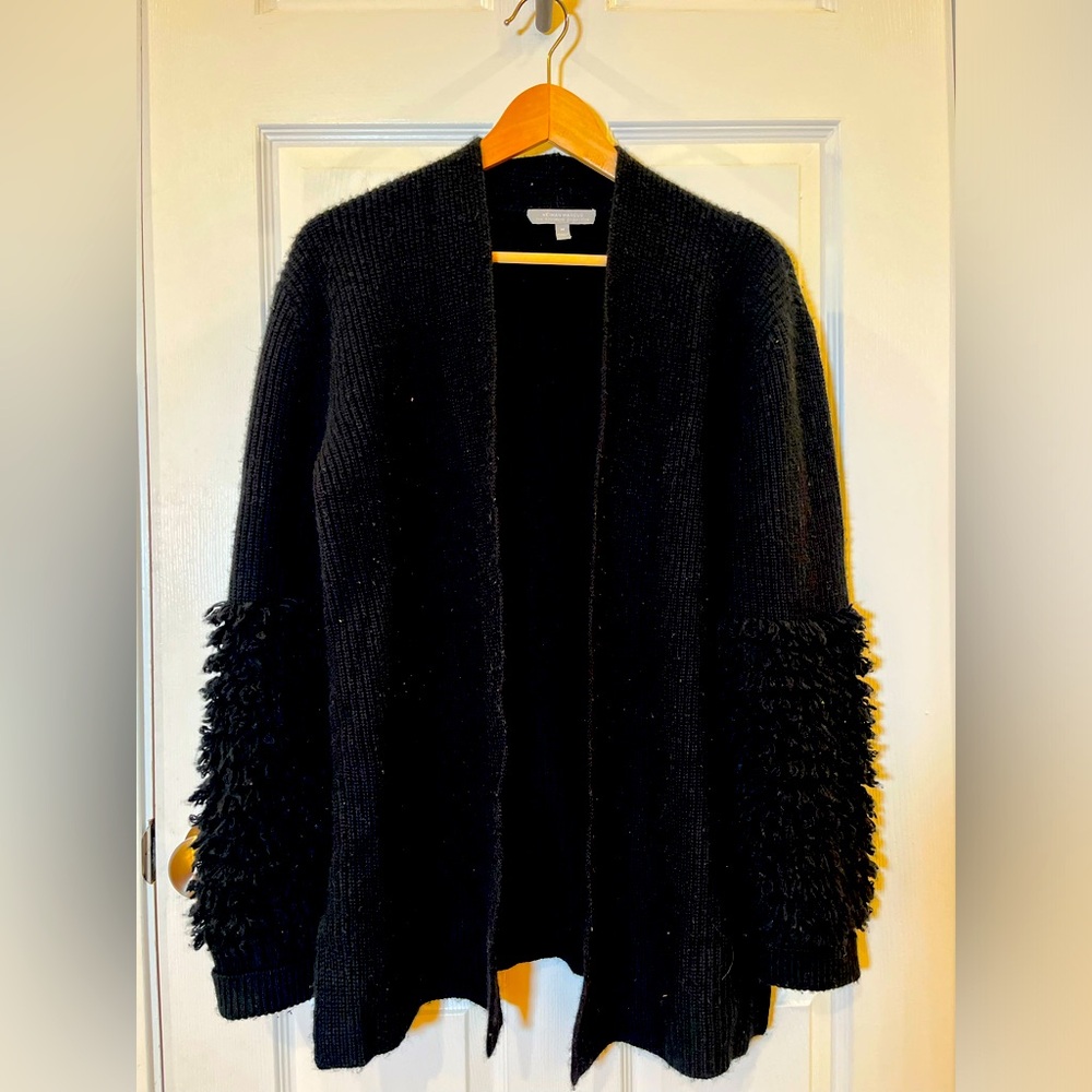 Neiman Marcus. The Cashmere Collection. Black cozy cashmere cardigan. GUC